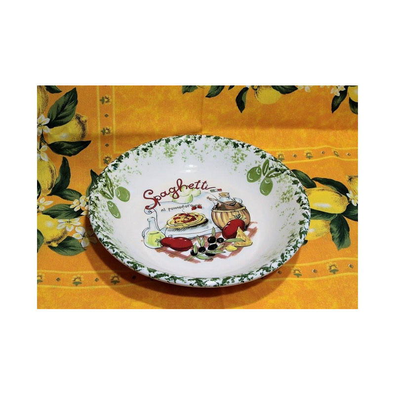 Talerz ceramiczny spaghetti duży