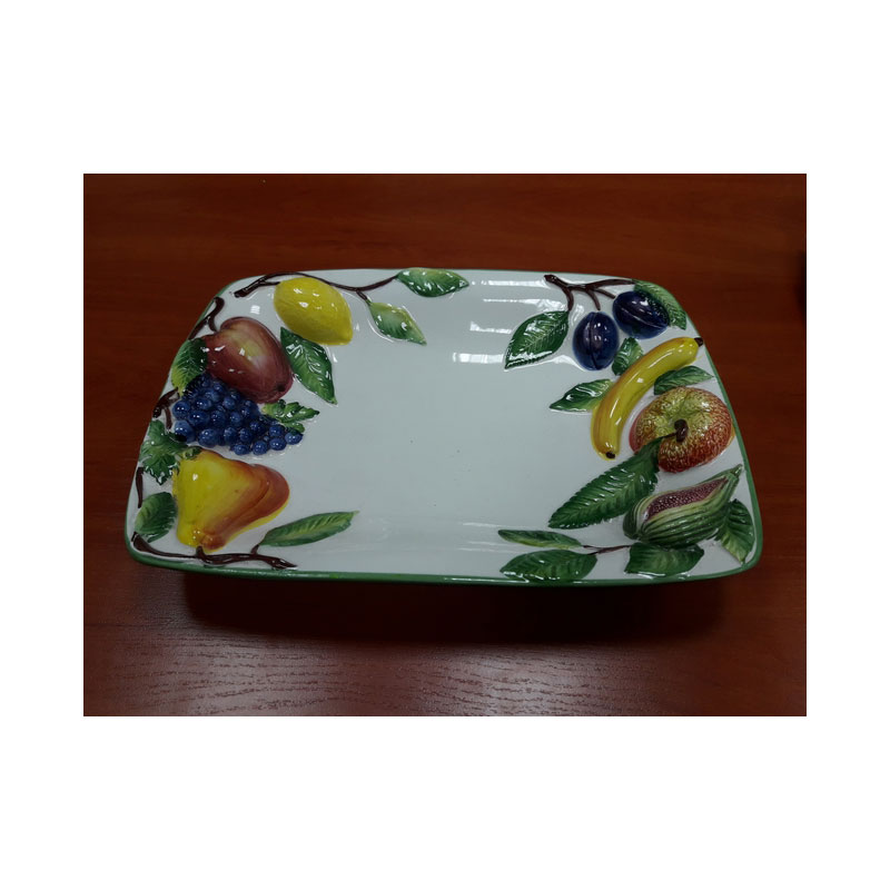 Patera ceramiczna owoce prostokąt